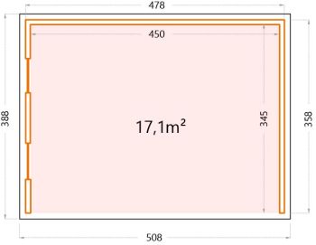 Garden house floor plan